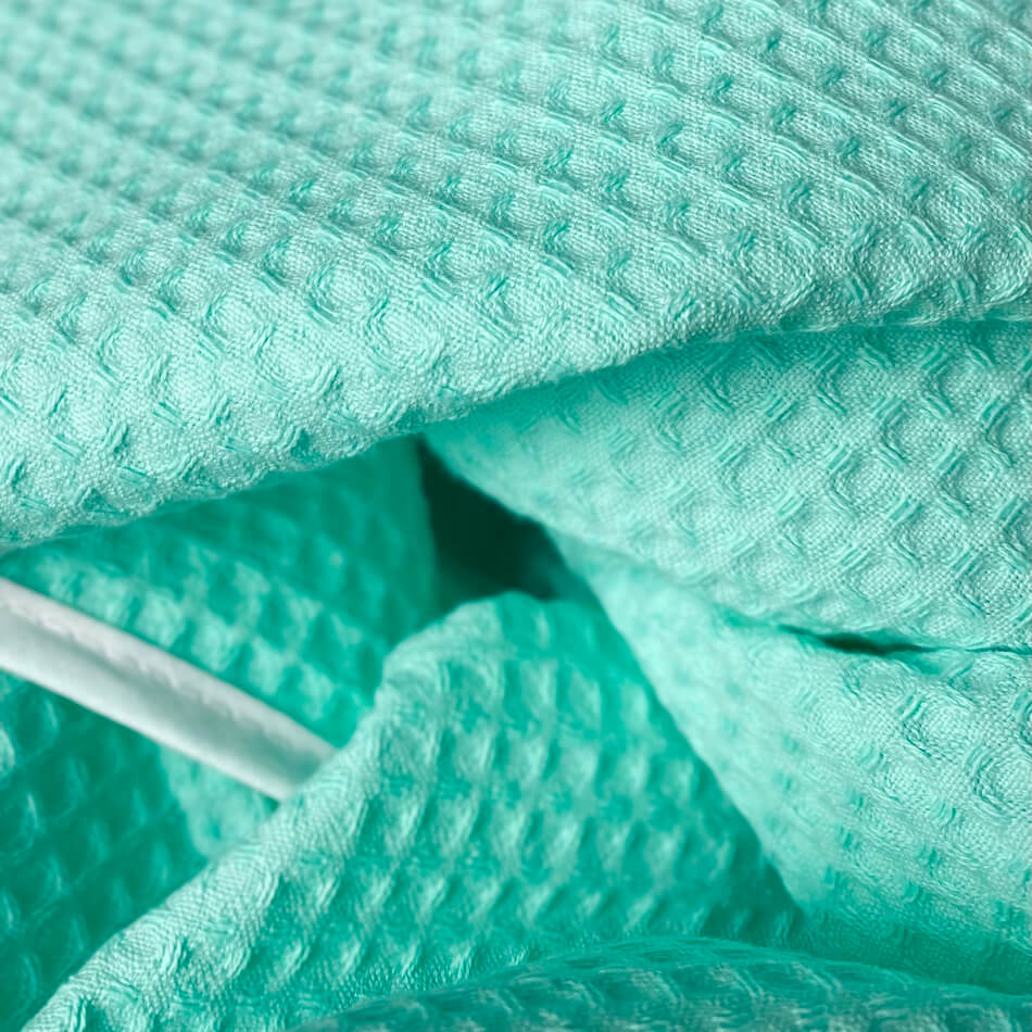 marine blue waffl towel