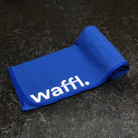 royal blue waffl towel